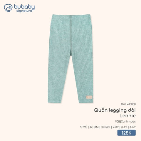 BU - Quần legging dài Lennie - BWL410000 - Xanh ngọc - 4-5Y - SS25.T10B