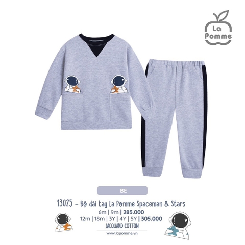 LP - Bộ dài tay La Pomme Spaceman & Stars - 6M Be - BF23