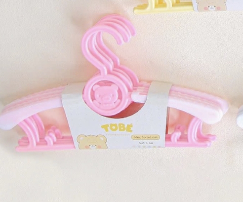 TOBE - Móc áo trẻ em TOBÉ (set 5 cái) (Pink) - 0106