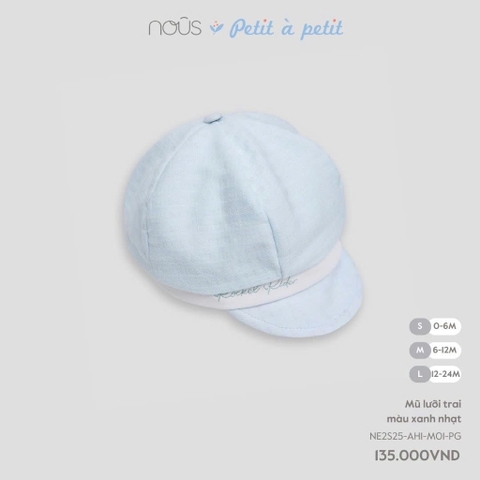 NOUS - Mũ lưỡi trai màu xanh nhạt - S - SS25.T4A