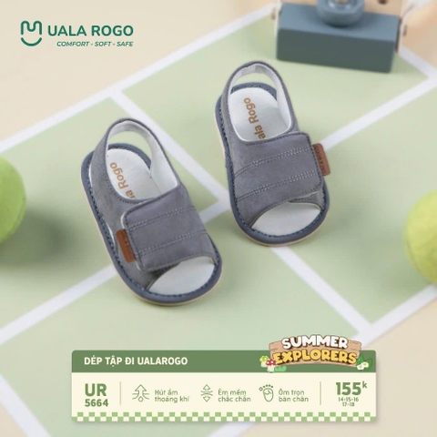 UR - Dép Tập Đi Cho Bé UR 5664 - Ghi - SS25.T4A