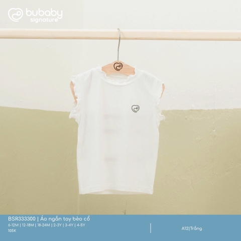 BU - Áo ngắn tay bèo cổ - Trắng - SS25.T1A