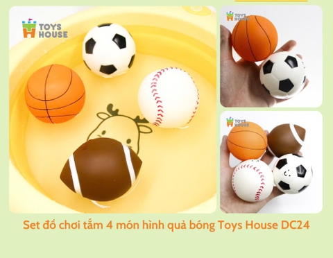 BY - Set đồ chơi tắm 4 món hình quả bóng Toys House DC24