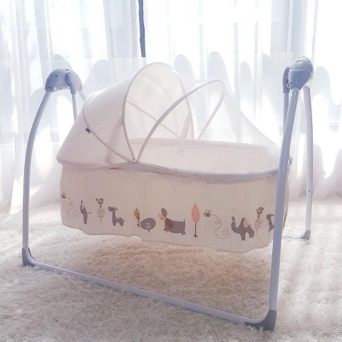 Nôi tự động cao cấp dành cho bé MSTLSG239 Be