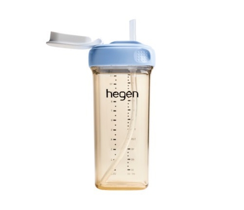 HEGEN - Bình tập uống Hegen Straw cup PPSU 330 ml màu Xanh Dương
