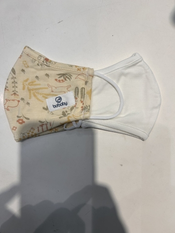 BU - Khẩu trang Bambus - ABB030000 - Kem in vườn nhà + Trắng - FS - SS25.BP