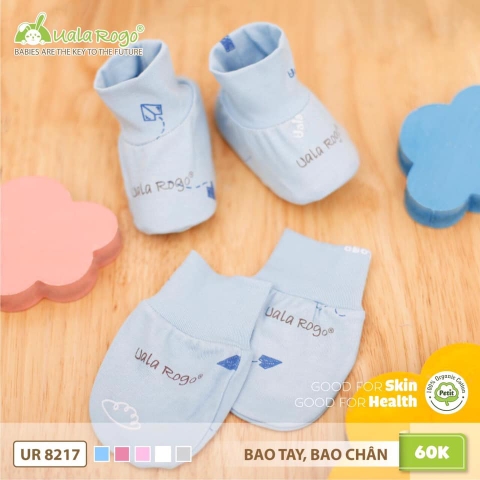 UR - Set Bao tay bao chân petit - xanh pettit - xanh pettit