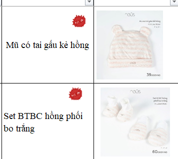 Full Mũ + Bao tay bao chân Hồng tai gấu Petit