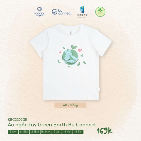 BU - Áo ngắn tay Green Earth Bu Connect - KBC3300GE - Trắng - 3-6M - SS26.T2A