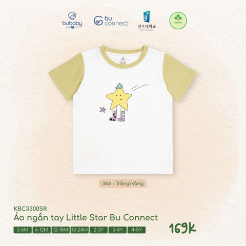 BU - Áo ngắn tay Little Star Bu Connect - KBC3300SR - Trắng + Vàng - 18-24M - SS26.T2A
