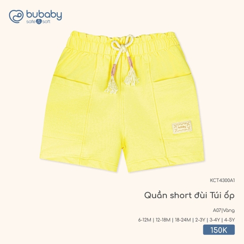 BU - Quần short đùi Túi ốp - KCT4300A1 - Vàng - 2-3Y - SS26.T2A