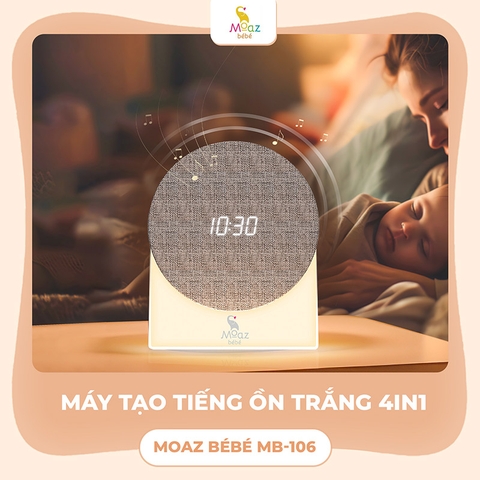 MOAZ - Máy tạo tiếng ồn trắng 4 trong 1 Moaz BéBé MB – 106