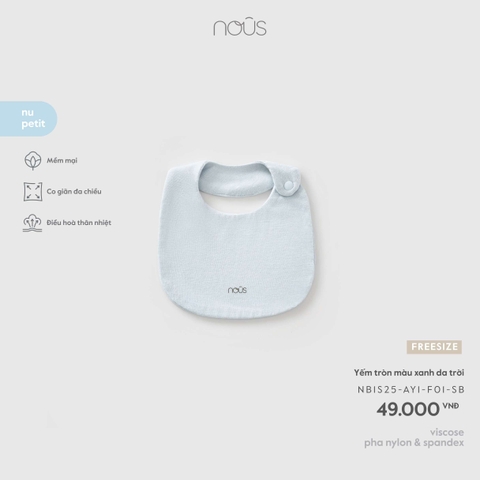 NOUS - Yếm tròn màu xanh da trời - FS - SS26.T5C