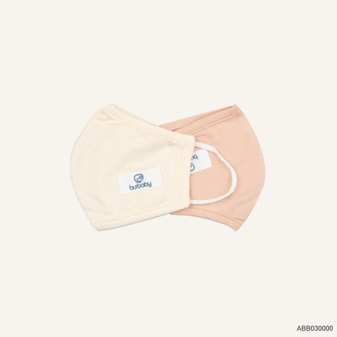 BU - Khẩu trang Bambus - ABB030000 - Kem + Hồng be - FS - SS25.T7C
