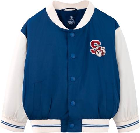 BU ĐÂY - Áo khoác gió Bomber 2 lớp - SWI3102BB - Navy + kem - 18-24M - BD