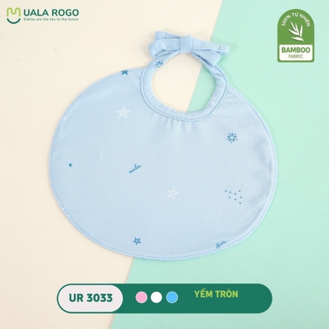 UR - Yếm tròn bamboo sao 3033 - Xanh Dương