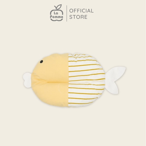 LP - Gối sơ sinh nhân đôi vỏ gối La Pomme Baby Fish - Vàng - SS25.T10B