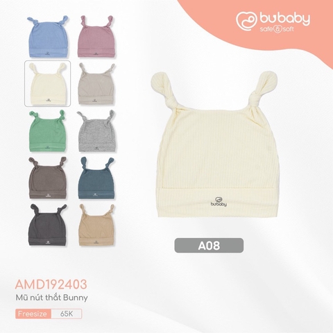 BU - BU - Mũ nút thắt Bunny - Modal - B08|Nâu sữa - FS - AMD192403 ZT1