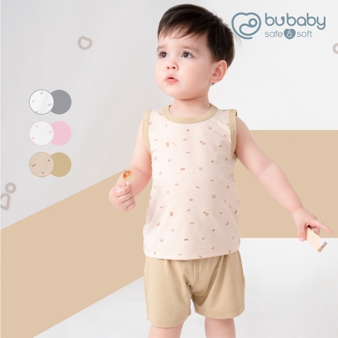 BU S20 - Bộ sát nách cổ tròn Bambus Signature - BBB140405 - Be in bubaby - 3-4Y - SS25.BP