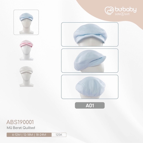 BU - Mũ Beret - ABS190001 - Blue - 18-24M - SS25.BP