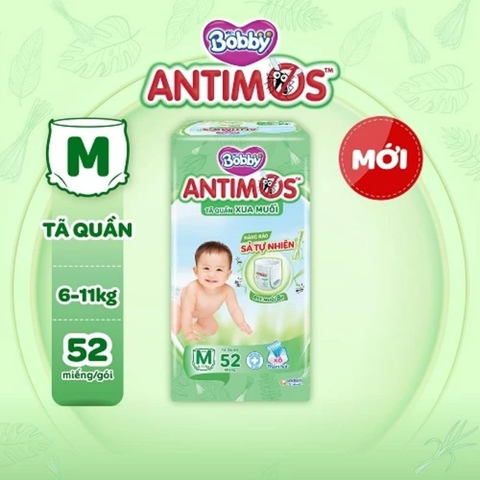 BXM - Bỉm Bobby M Quần Xua Muỗi M52