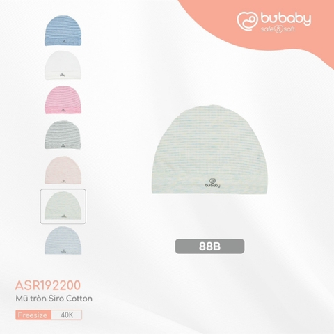BU - Mũ tròn - Free size - Kẻ mint - ASR192200.FRE88B