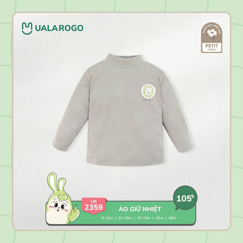 UR - Áo giữ nhiệt 2359 - Ghi Đậm - 12-18M - SS24.T11A