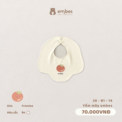 EMBES - Yếm mây embes be - 26-B1-14 - Be - FS -SS26.T4A