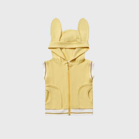 LP - Áo Gile La Pomme bo gấu tai dài - 3Y Vàng