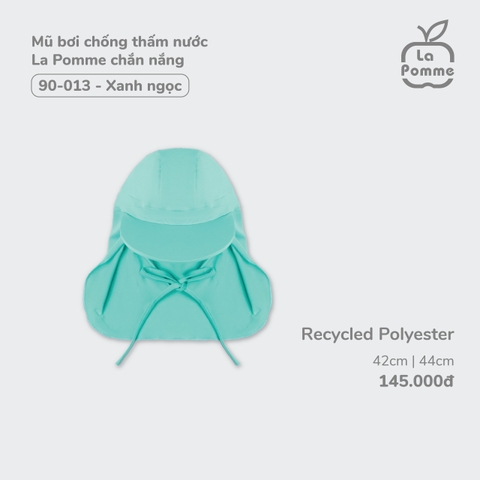 LP - Mũ bơi chống thấm nước La Pomme chắn nắng - Xanh (ngọc) - 42cm - SS24.T3B - Xanh (ngọc) - 42cm