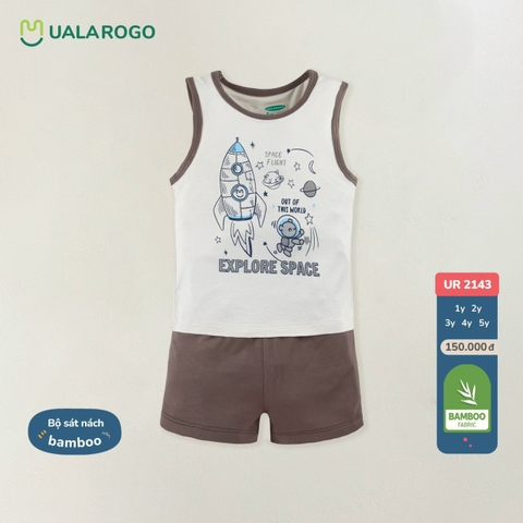 UR - Bộ sát nách Bamboo 2143 - Nâu - SS24.T6A