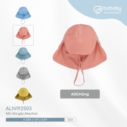 BU - Mũ che gáy Akachan - ALN192503 - Hồng Akachan - 3-5Y - SS24.T7A