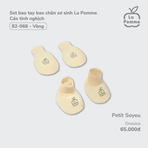 LP - Set bao tay bao chân sơ sinh La Pomme Cáo tinh nghịch - Vàng - SS24.T7A