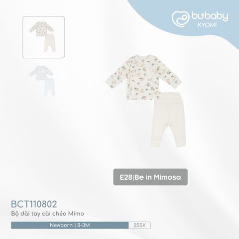 BU - Bộ dài tay cài chéo Mimo - Be in Mimosa - Newborn - SS24.T8A