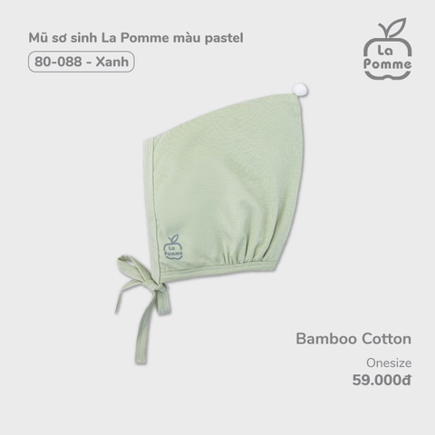 LP - Mũ sơ sinh La Pomme màu pastel - Xanh - SS24.T9A