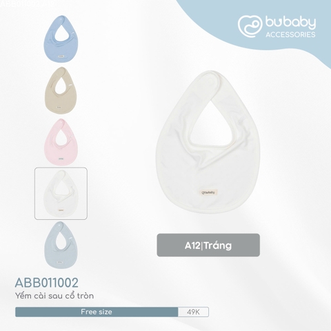 BU - Yếm  cài sau cổ tròn    - Trắng - Free size - SS24.T9A