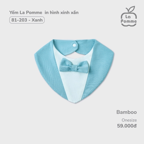 LP - Yếm La Pomme in hình xinh xắn - Xanh - SS24.T9B