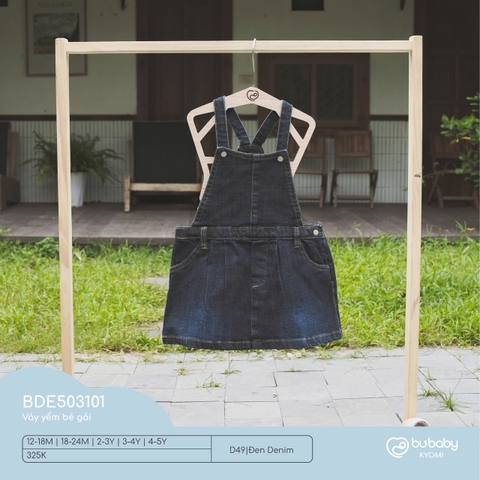 BU - Váy yếm bé gái - Đen Denim - 2-3Y - SS24.T10A