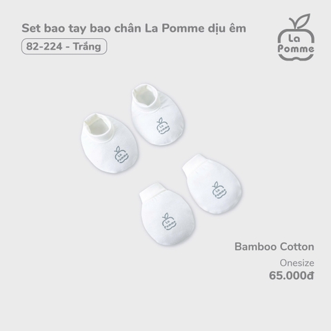 LP - Set bao tay bao chân La Pomme dịu êm - Trắng - SS24.T11A