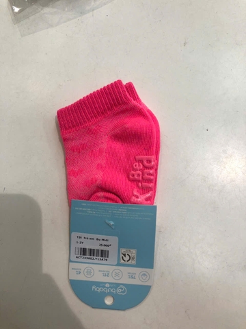 BU S30 - Tất trẻ em Bu Midi - ACT233602 - Hồng đậm - 1-3Y - SS25.BP