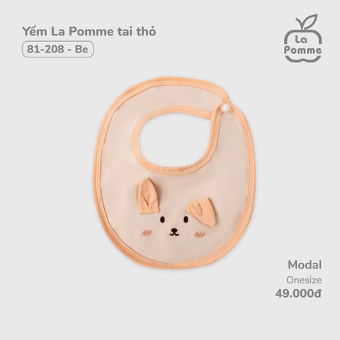 LP - Yếm La Pomme tai thỏ - Be - SS24.T11B
