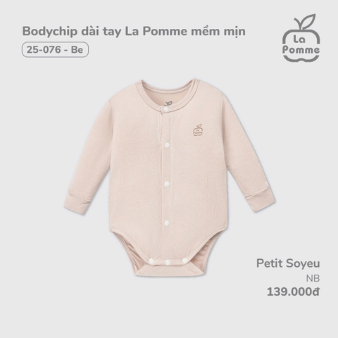 LP - Body chip dài tay La Pomme mềm mịn - Newborn Be - SS24.T12A