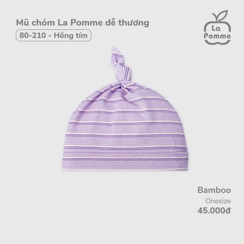 LP - Mũ chỏm La Pomme dễ thương - Hồng tím - SS24.T12A
