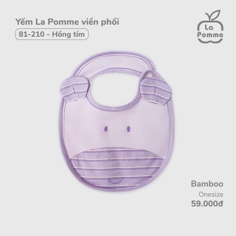 LP - Yếm La Pomme viền phối - Hồng tím - SS24.T12A