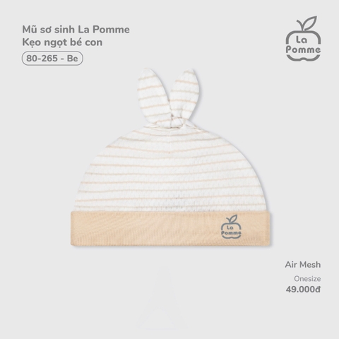 LP - Mũ sơ sinh La Pomme Kẹo ngọt bé con - Be - SS25.T5B