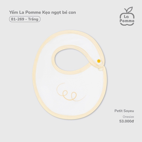 LP - Yếm La Pomme Người bạn trong vườn - Trắng - SS25.T5B