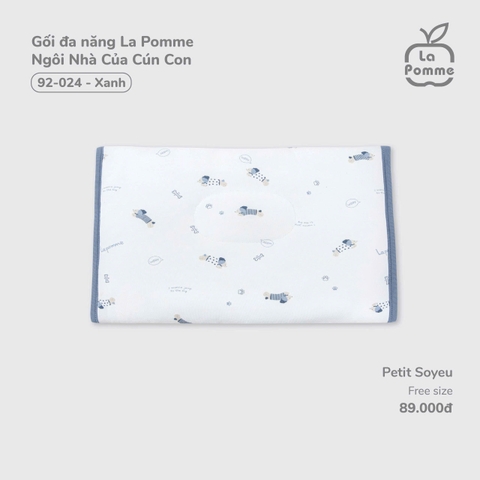 LP - Gối đa năng La Pomme Ngôi Nhà Của Cún Con - Xanh - SS25.T6A