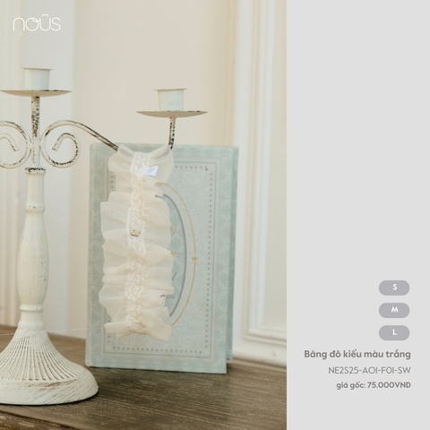 NOUS NP25 - Băng đô kiểu màu trắng - M - SS25.T6B