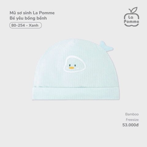 LP - Mũ sơ sinh La Pomme Bé yêu bồng bềnh - Xanh - SS25.T7A