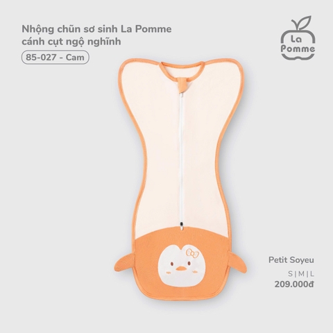 LP - Nhộng chũn sơ sinh La Pomme cánh cụt ngộ nghĩnh - Cam - SS25.T7A